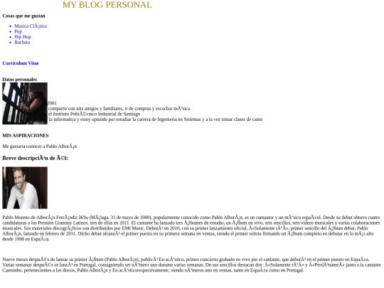Mi blog screenshot