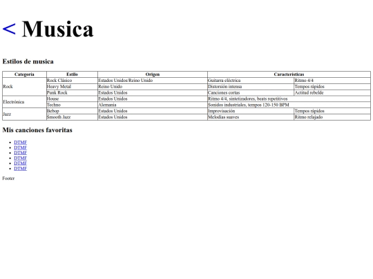 paginas/musica screenshot