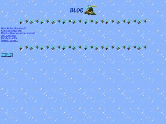 Blog screenshot