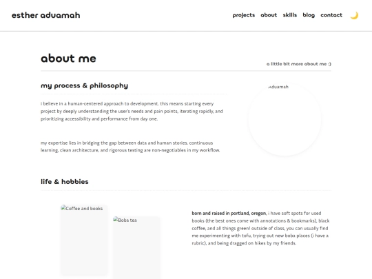 portfolio/about screenshot