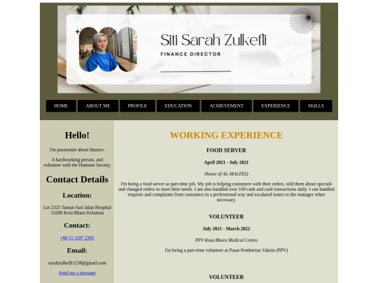 experience screenshot