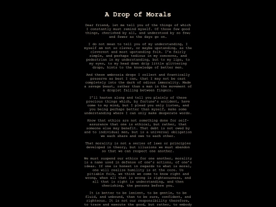 Personal Writings/Drop_of_Morals screenshot
