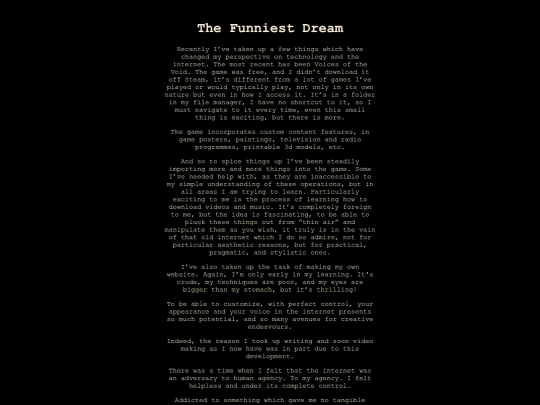 Personal Writings/Funniest_Dream screenshot