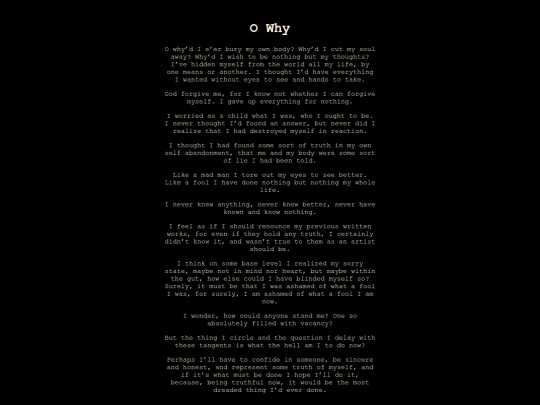 Personal Writings/O_Why screenshot