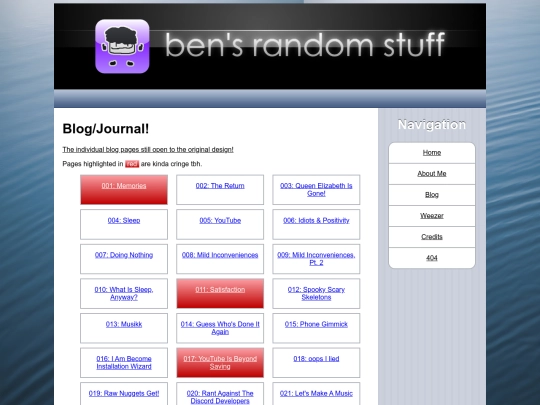 blog screenshot