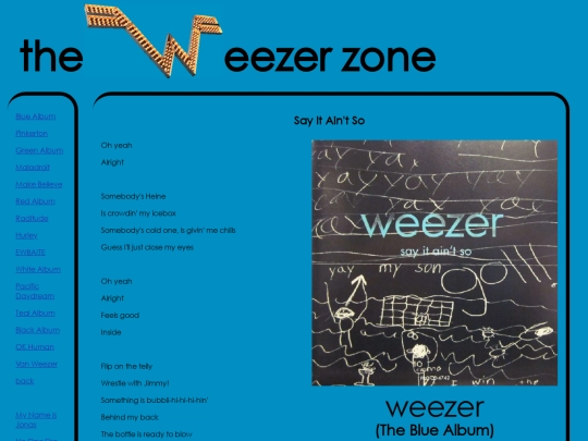 weez/lyrics/blue/sayitaintso screenshot