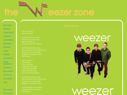 weez/lyrics/green/dontletgo screenshot