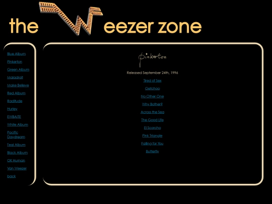 weez/lyrics/pinkerton screenshot
