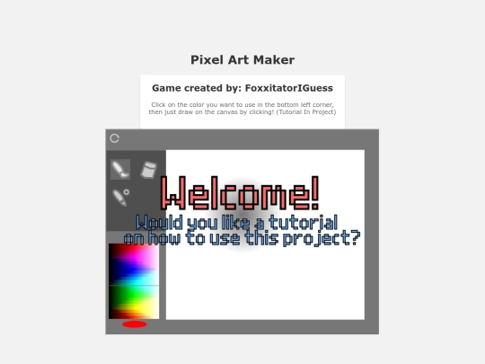 pam/pixelartmaker screenshot