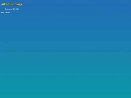 blogs/bloghome screenshot