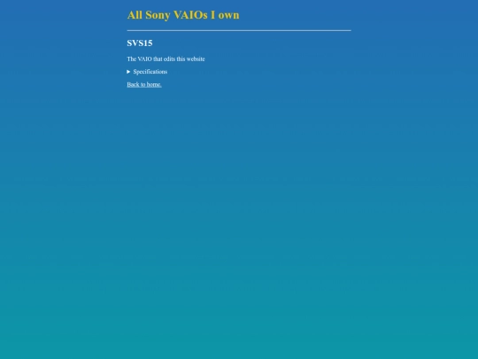 vaio screenshot