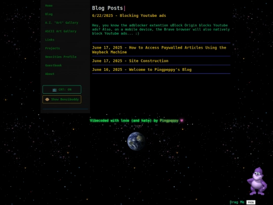 blog screenshot