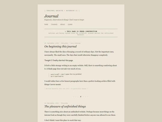 journal screenshot