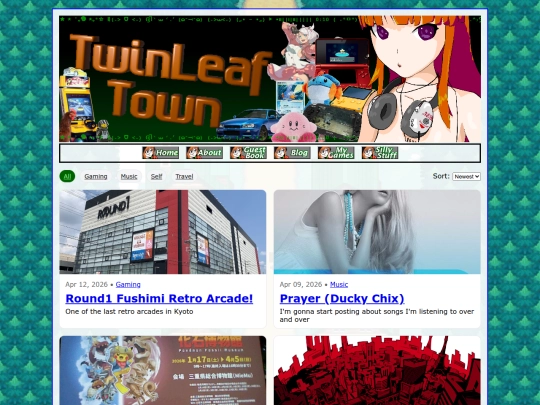 blog screenshot