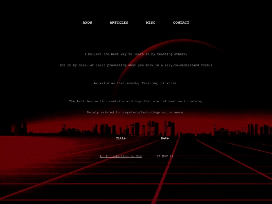 articles screenshot