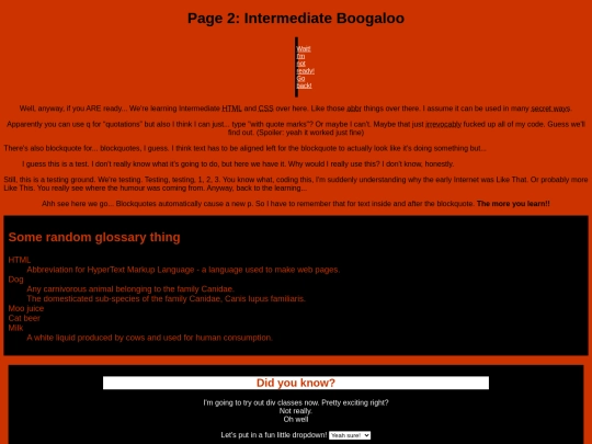 tester-pages/secondpage screenshot