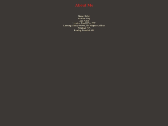 about-me screenshot