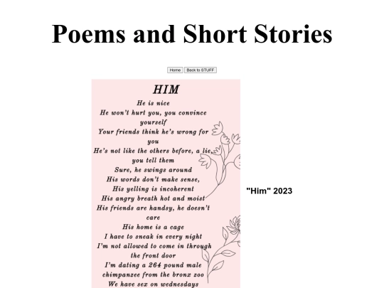 Poetry screenshot
