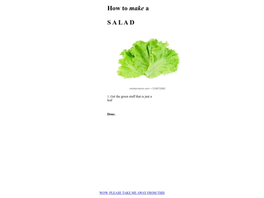 saladpage screenshot
