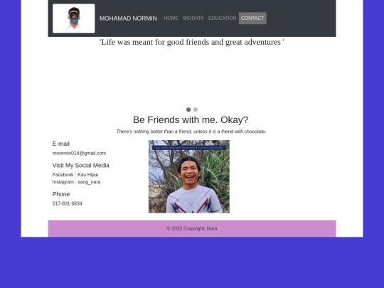 contact screenshot