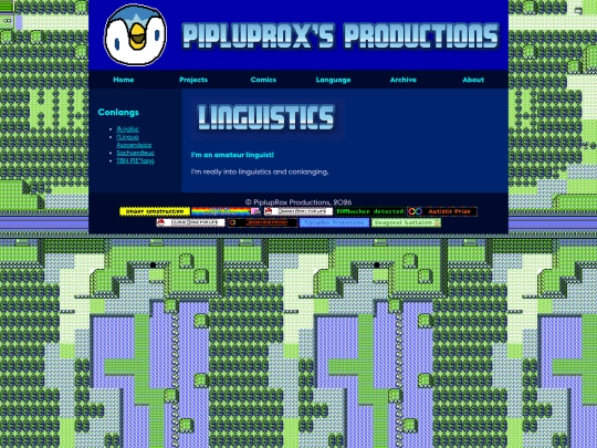 language screenshot