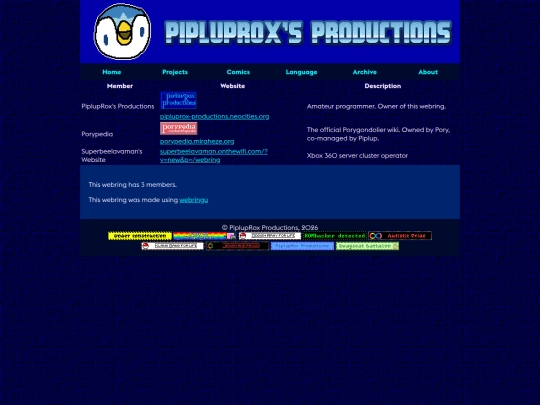webring screenshot