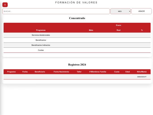 servicios/valores/registValores screenshot