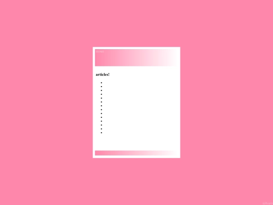 navagation/content pages/articles screenshot