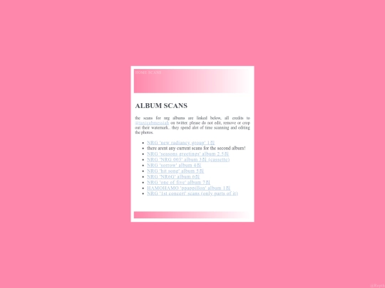 navagation/scan pages/albums screenshot