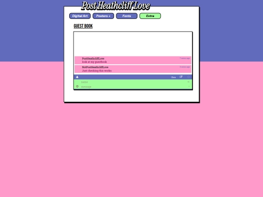 home/guestBook screenshot