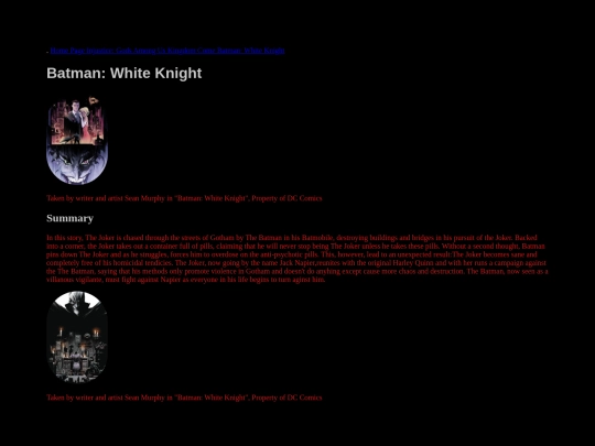 BatmanWhiteKnight screenshot