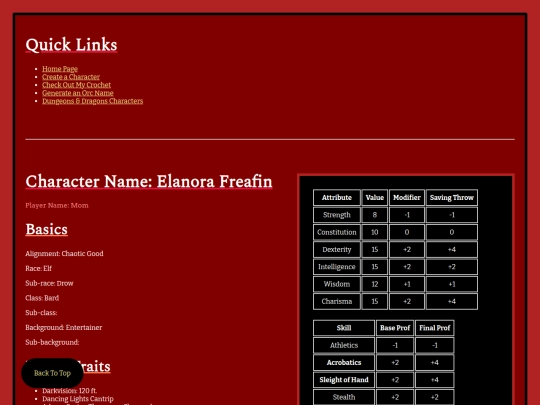 DND/Elanora_Freafin screenshot
