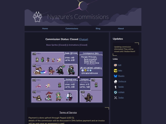 commissions screenshot