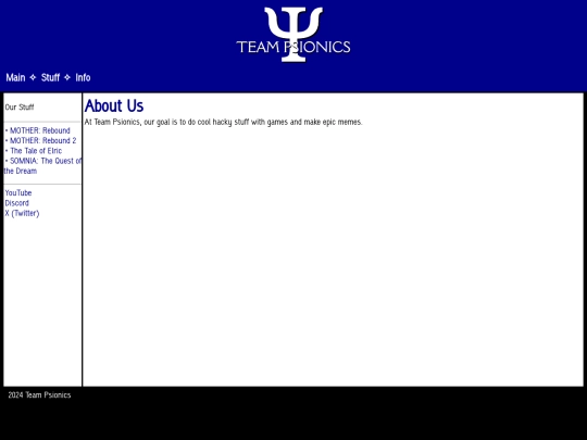 info screenshot