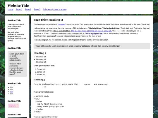 index screenshot