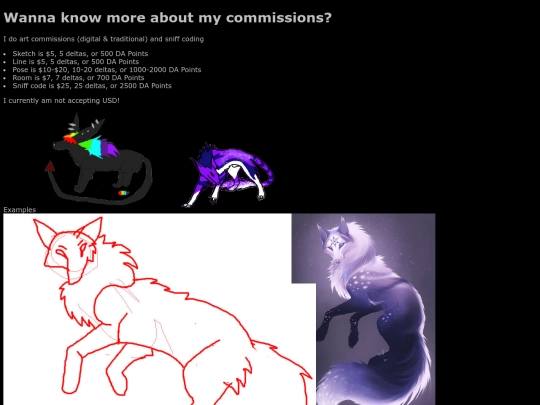 comissions screenshot