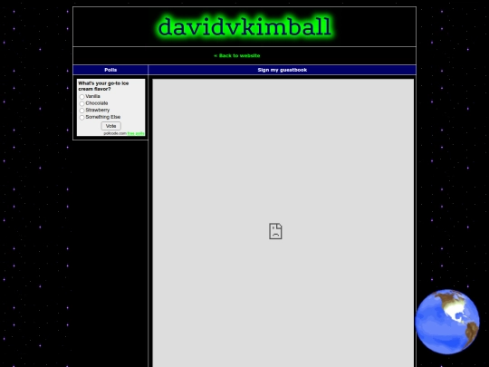 guestbook screenshot
