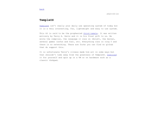 posts/templeos screenshot