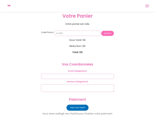 panier screenshot