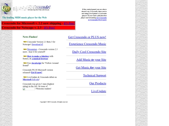 crescendo screenshot
