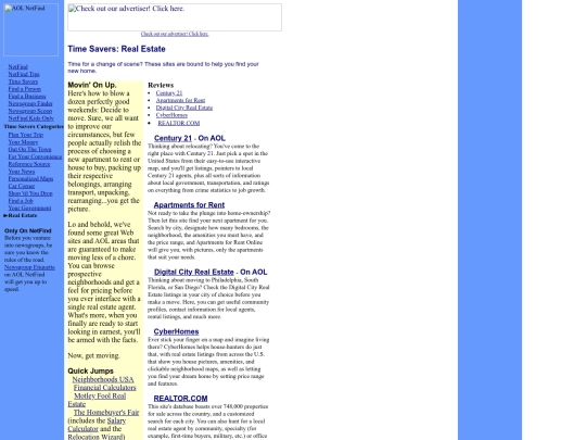 netfind/timesavers/ /real screenshot