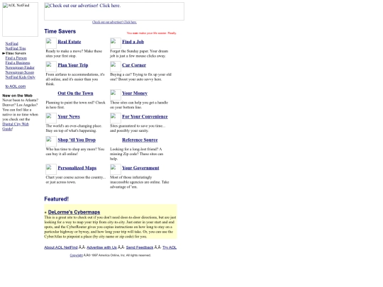 netfind/timesavers screenshot