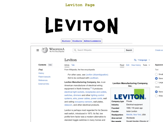 ~electric/Leviton screenshot