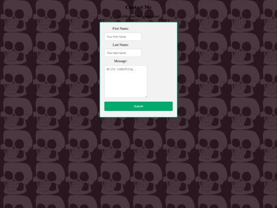 Contact screenshot