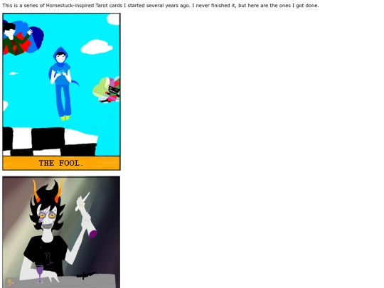 homestucktarot screenshot