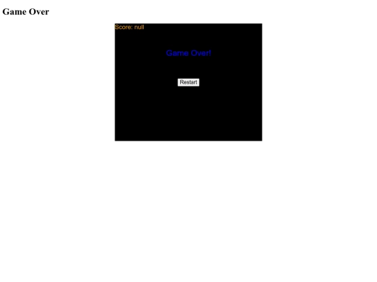 spacegameover screenshot