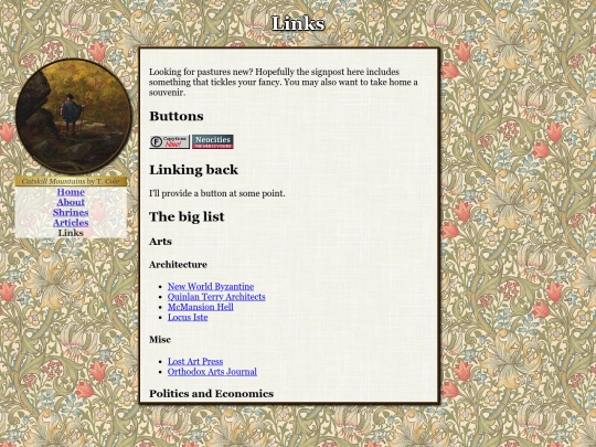 links screenshot