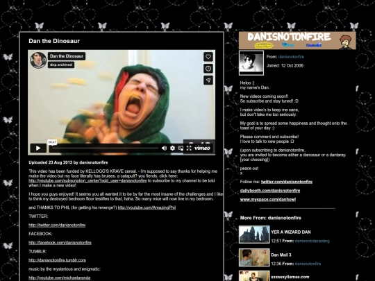 dan vid players/danthedinosaur screenshot