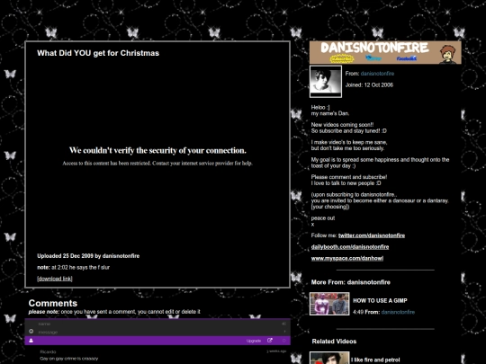 dan vid players/getforchristmas screenshot