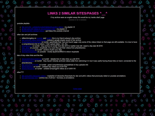 links screenshot